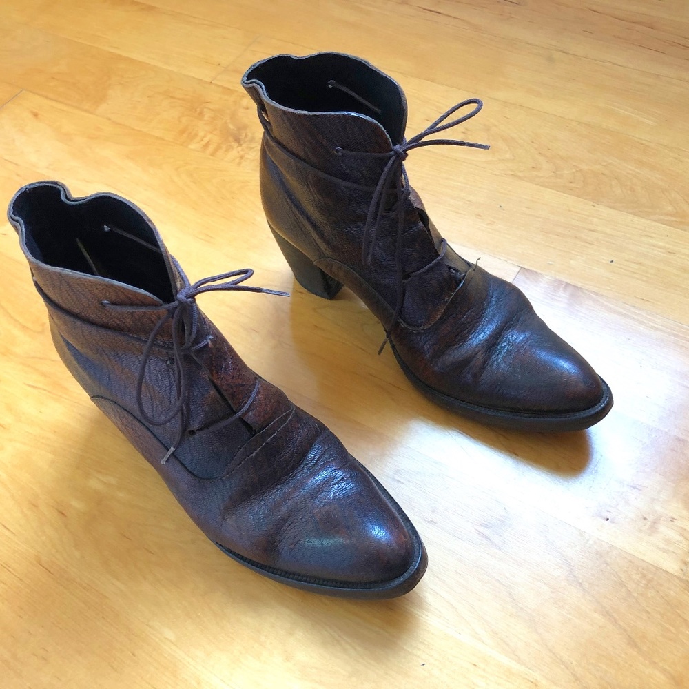 Beloved Italian designed stylish and unique leather booties